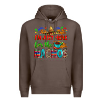 Coffee I'm just here for the nachos Premium Hoodie - RanaPortraitStore