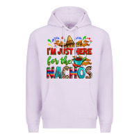 Lilac I'm just here for the nachos Premium Hoodie - RanaPortraitStore
