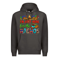 Smoke I'm just here for the nachos Premium Hoodie - RanaPortraitStore