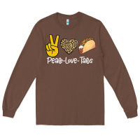 Chestnut Peace Love Tacos Long Sleeve Tee - Bettercallsaul