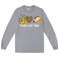 Heather Grey Peace Love Tacos Long Sleeve Tee - Bettercallsaul