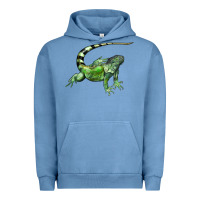 Pigment Pebble Blue İguana Urban Hoodie - LillyAllenDesigns