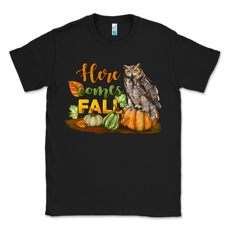 Here Comes Fall Owl Classic Tee by LillyAllenDesigns | Teevron