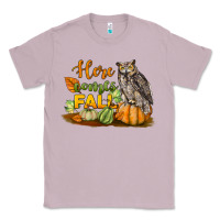 Lilac Here Comes Fall Owl Classic Tee - LillyAllenDesigns
