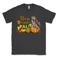 Smoke Here Comes Fall Owl Classic Tee - LillyAllenDesigns