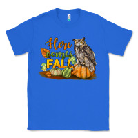 True Royal Here Comes Fall Owl Classic Tee - LillyAllenDesigns