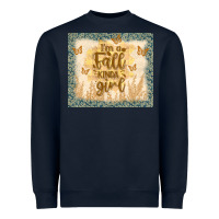 Navy i'm a fall kinda girl Heavyweight Sweatshirt - TumblerDesignByShophia