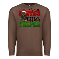 Chestnut Santa's Little Yelper Premium Sweatshirt - FaDigitalArtStudio