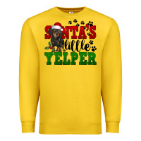 Lemon Santa's Little Yelper Premium Sweatshirt - FaDigitalArtStudio