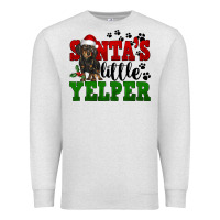 Oatmeal Heather Santa's Little Yelper Premium Sweatshirt - FaDigitalArtStudio