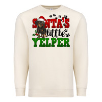 Sandshell Santa's Little Yelper Premium Sweatshirt - FaDigitalArtStudio