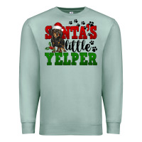Seafoam Santa's Little Yelper Premium Sweatshirt - FaDigitalArtStudio