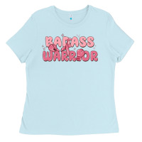 Baby Blue badass warrior Ladies Tee - MaliasSmallBusiness