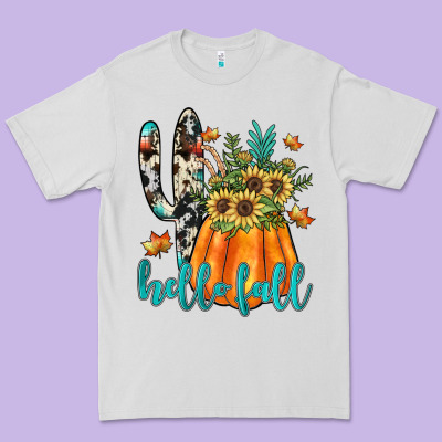 Hello Fall Premium Tee Designed By Jahusdesignshop