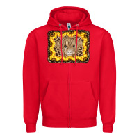 Red Baby Cow Leopard Sunflowers Zipper Hoodie - CowCowDesign