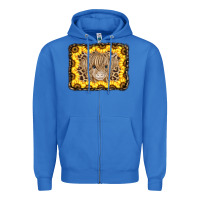 True Royal Baby Cow Leopard Sunflowers Zipper Hoodie - CowCowDesign
