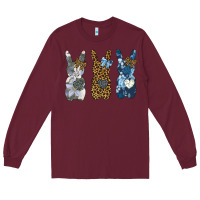 Burgundy Easter Bunnies Long Sleeve Tee - Bettercallsaul