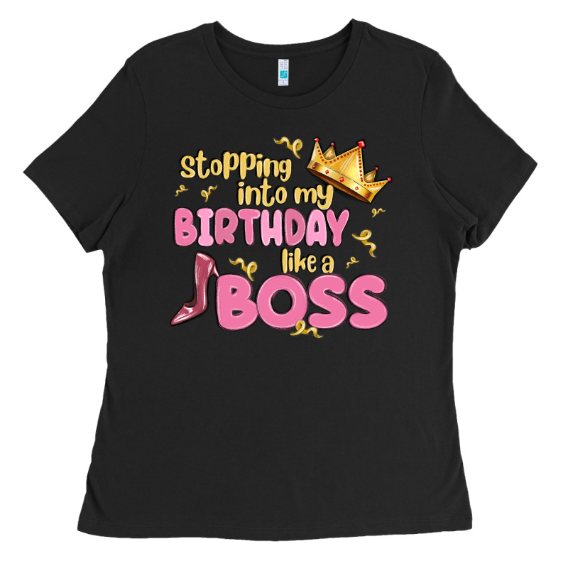 Birthday Boss Ladies Tee by MaliasSmallBusiness | Teevron