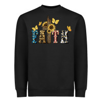 Black Faith USA sunflower 4th of july Heavyweight Sweatshirt - HowdyJamesFarm