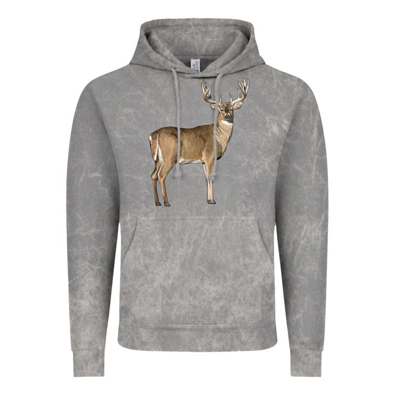 White Tailed Buck Deer Vintage Hoodie by LillyAllenDesigns | Teevron