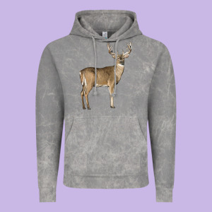 White Tailed Buck Deer Vintage Hoodie Designed By Lillyallendesigns