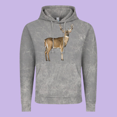 White Tailed Buck Deer Vintage Hoodie Designed By Lillyallendesigns