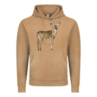 Vintage Camel white tailed buck deer Vintage Hoodie - LillyAllenDesigns
