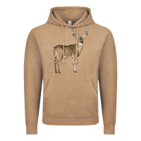 Vintage Coffee white tailed buck deer Vintage Hoodie - LillyAllenDesigns