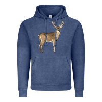 Vintage Denim white tailed buck deer Vintage Hoodie - LillyAllenDesigns