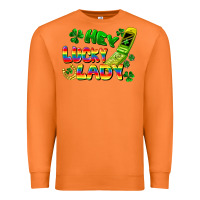 Carrot Hey lucky lady flip phone Premium Sweatshirt - FaDigitalArtStudio