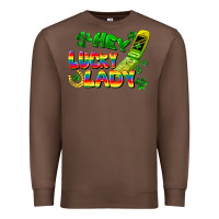 Chestnut Hey lucky lady flip phone Premium Sweatshirt - FaDigitalArtStudio