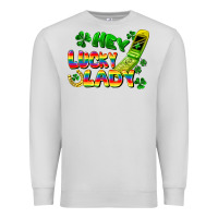 Dove Grey Hey lucky lady flip phone Premium Sweatshirt - FaDigitalArtStudio