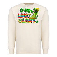 Sandshell Hey lucky lady flip phone Premium Sweatshirt - FaDigitalArtStudio