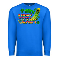 True Royal Hey lucky lady flip phone Premium Sweatshirt - FaDigitalArtStudio