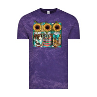 Cloud Purple mason jar, sunflower Vintage Tee - JahusDesignShop