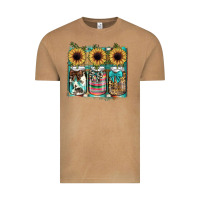 Vintage Camel mason jar, sunflower Vintage Tee - JahusDesignShop