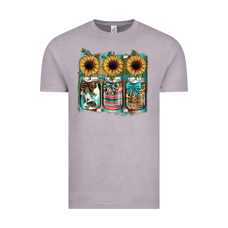 Mason Jar, Sunflower Vintage Tee by JahusDesignShop | Teevron