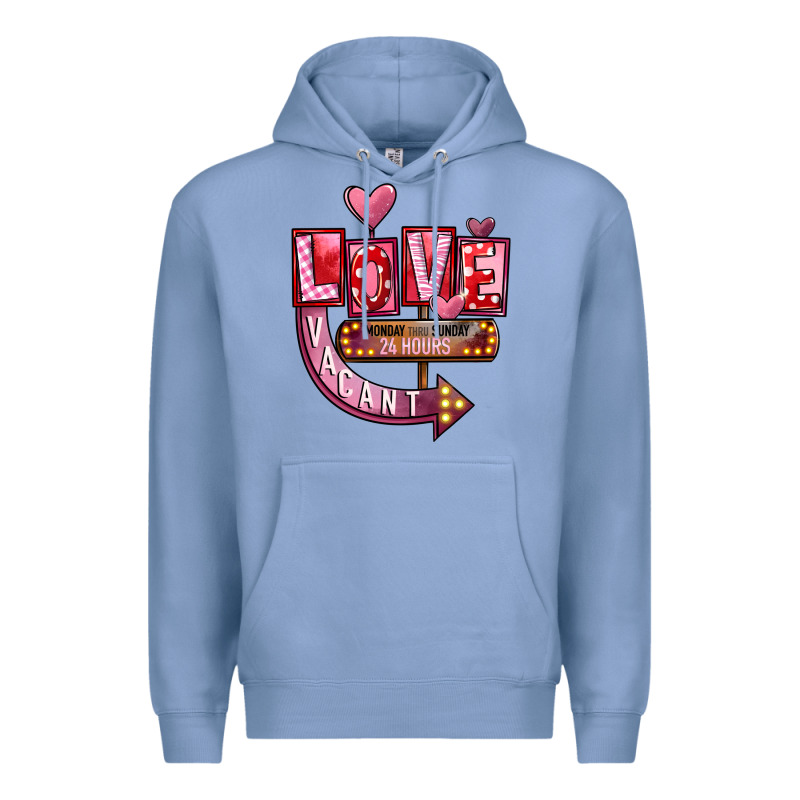 Valentine's Day Love Vacant Premium Hoodie by FaDigitalArtStudio | Teevron