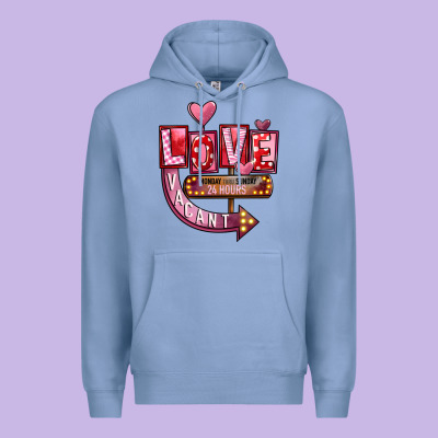 Valentine's Day Love Vacant Premium Hoodie Designed By Fadigitalartstudio