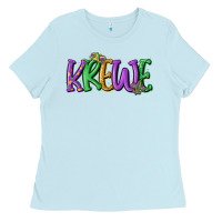 Baby Blue mardi gras krewe Ladies Tee - MaliasSmallBusiness