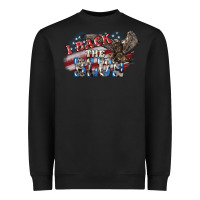 Black I back to blue Eagle 4th of july Heavyweight Sweatshirt - HowdyJamesFarm