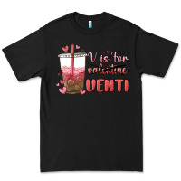 Black v is for valentine venti Premium Tee - MaliasSmallBusiness