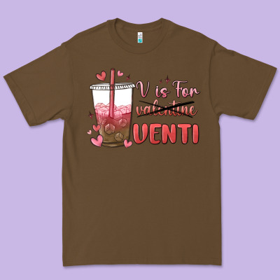 V Is For Valentine Venti Premium Tee Designed By Maliassmallbusiness