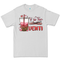 Dove Grey v is for valentine venti Premium Tee - MaliasSmallBusiness