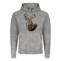 Cloud Rock white tailed buck deer head Vintage Hoodie - LillyAllenDesigns