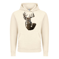 Vintage Artic white tailed buck deer head Vintage Hoodie - LillyAllenDesigns
