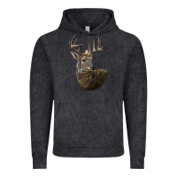 Vintage Black white tailed buck deer head Vintage Hoodie - LillyAllenDesigns
