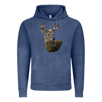 Vintage Denim white tailed buck deer head Vintage Hoodie - LillyAllenDesigns