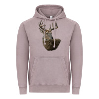 Vintage Zinc white tailed buck deer head Vintage Hoodie - LillyAllenDesigns