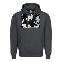 Smoke Cowhide Zipper Hoodie - CowCowDesign